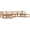 Ensemble de canapés d'extérieur 6 pcs Naturel 525538525538