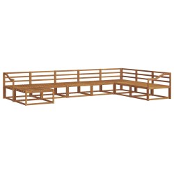 Ensemble de canapés d'extérieur 8 pcs Naturel 525539525539