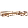 Ensemble de canapés d'extérieur 8 pcs Naturel 525539525539