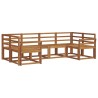 Ensemble de canapés d'extérieur 6 pcs Naturel 525546525546
