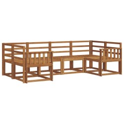 Ensemble de canapés d'extérieur 6 pcs Naturel 525548525548