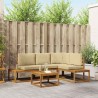 Ensemble de canapés d'extérieur 5 Pièce Naturel et Beige 525550525550
