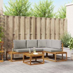 Ensemble de canapés d'extérieur 5 Pièce Gris Naturel et Clair 525558525558