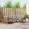 Ensemble de canapés d'extérieur 6 pcs Gris Naturel et Clair 525562525562
