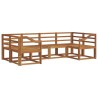 Ensemble de canapés d'extérieur 6 pcs Naturel 525569525569