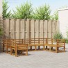 Ensemble de canapés d'extérieur 9 pcs Naturel 525570525570