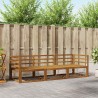 Ensemble de canapés d'extérieur 3 pcs Naturel 525571525571