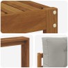 Ensemble de canapés d'extérieur 5 pcs Gris Naturel et Clair 525572525572