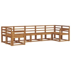 Ensemble de canapés d'extérieur 7 pcs Naturel 525573525573