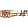 Ensemble de canapés d'extérieur 7 pcs Naturel 525573525573