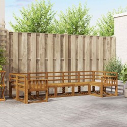 Ensemble de canapés d'extérieur 7 pcs Naturel 525574525574