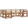 Ensemble de canapés d'extérieur 6 pcs Naturel 525575525575
