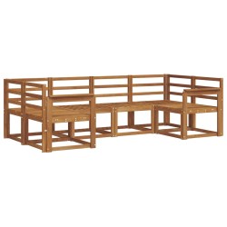 Ensemble de canapés d'extérieur 6 pcs Naturel 525576525576