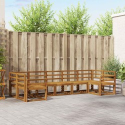 Ensemble de canapés d'extérieur 7 pcs Naturel 525580525580