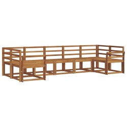 Ensemble de canapés d'extérieur 7 pcs Naturel 525580525580