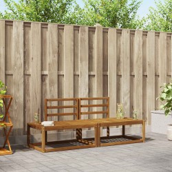 Ensemble de canapés d'extérieur 2 pcs Naturel 525581525581