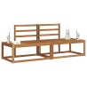 Ensemble de canapés d'extérieur 2 pcs Naturel 525581525581