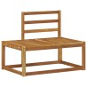 Ensemble de canapés d'extérieur 2 pcs Naturel 525581525581