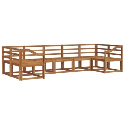 Ensemble de canapés d'extérieur 7 pcs Naturel 525582525582