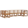 Ensemble de canapés d'extérieur 7 pcs Naturel 525582525582