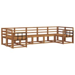 Ensemble de canapés d'extérieur 7 pcs Naturel 525583525583