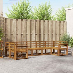 Ensemble de canapés d'extérieur 7 pcs Naturel 525584525584