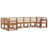 Ensemble de canapés d'extérieur 7 pcs Naturel 525584525584