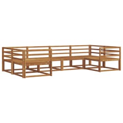Ensemble de canapés d'extérieur 6 pcs Naturel 525587525587