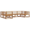 Ensemble de canapés d'extérieur 6 pcs Naturel 525587525587