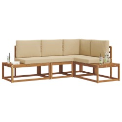 Ensemble de canapés d'extérieur 4 Pièce Naturel et Beige 525588525588
