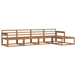 Ensemble de canapés d'extérieur 5 pcs Naturel 525589525589