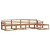 Ensemble de canapés d'extérieur 5 pcs Naturel 525593525593