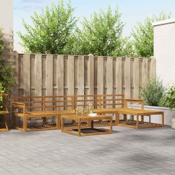 Ensemble de canapés d'extérieur 6 pcs Naturel 525600525600