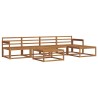 Ensemble de canapés d'extérieur 6 pcs Naturel 525600525600