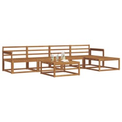 Ensemble de canapés d'extérieur 6 pcs Naturel 525600525600