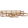 Ensemble de canapés d'extérieur 6 pcs Naturel 525600525600