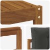 Ensemble de canapés d'extérieur 5 pcs Naturel et Anthracite 525608525608