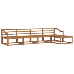 Ensemble de canapés d'extérieur 5 pcs Naturel 525609525609