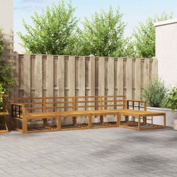 Ensemble de canapés d'extérieur 5 pcs Naturel 525610525610