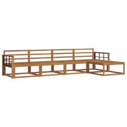 Ensemble de canapés d'extérieur 5 pcs Naturel 525610525610