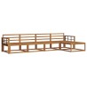 Ensemble de canapés d'extérieur 5 pcs Naturel 525610525610
