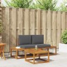 Ensemble de canapés d'extérieur avec coussin 3 pcs Naturel 525615525615