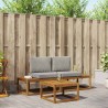Ensemble de canapés d'extérieur avec coussin 3 pcs Naturel 525616525616