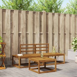 Ensemble de canapés d'extérieur 3 pcs Naturel 525618525618