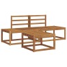 Ensemble de canapés d'extérieur 3 pcs Naturel 525618525618