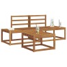 Ensemble de canapés d'extérieur 3 pcs Naturel 525618525618