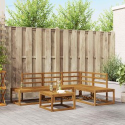 Ensemble de canapés d'extérieur 5 Pièce Naturel 525621525621