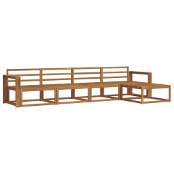 Ensemble de canapés d'extérieur 5 pcs Naturel 525623525623