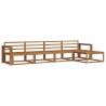 Ensemble de canapés d'extérieur 5 pcs Naturel 525623525623