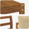 Ensemble de canapés d'extérieur 5 pcs Naturel et Beige 525627525627